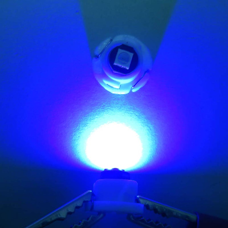 WLJH 10x أزرق T3 نيون ويدج 3030 شريحة SMD 8mm قاعدة لمبة عداد السيارة لوحة القيادة مقياس HVAC تكييف الهواء سخان التحكم في المناخ مصابيح مفتاح الإشارة إضاءة داخلية بديلة - Image 2